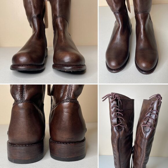 BED STU Manchester Distressed Leather Riding Boots BEDSTU Size 8 - Picture 4 of 16